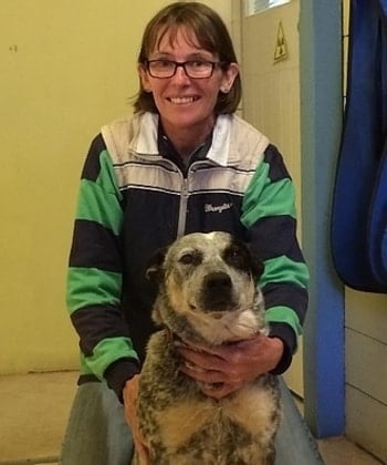 Jeanette - Vet Nurse with Dog